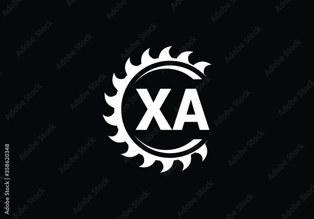 Initial Monogram Letter X A Logo Design Vector Template. X A Letter Logo Design Initial Monogram Letter X A Logo Design Vector Template. X A Letter Logo Design