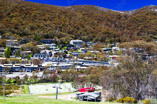 Lodges at Thredbo in Kosciuszko National Park, Australia photo