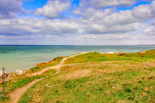 Landscape of the sea and the small island