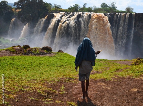Blue Nile waterfall photo