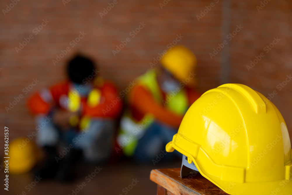 Engineer feel Stressful depressed situation in construction site,Unemployed Jobless People Crisis who Recession.Senior worker despair low economic crisis. Engineer feel Stressful depressed situation in construction site,Unemployed Jobless People Crisis who Recession.Senior worker despair low economic crisis.