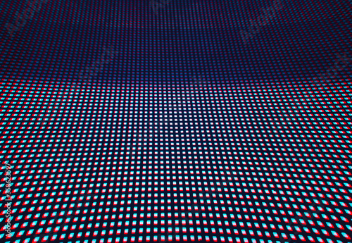 Εκτύπωση καμβά Curved chromatic aberration grid texture background