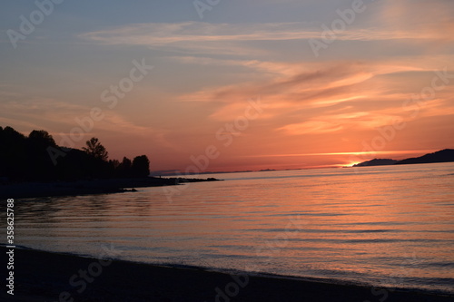 sunset over the sea © sonali