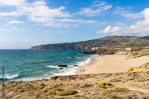 Vista da Praia do Guincho em Cascais Portugal