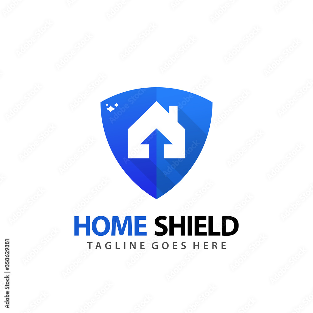 Home Arrow Shield and Protection Logo Design Vector Illustration Home Arrow Shield and Protection Logo Design Vector Illustration