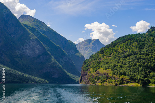 It's Beautiful nature of the Sognefjorden (Sognefjord), Norwegian largest fjord © Anton Ivanov Photo