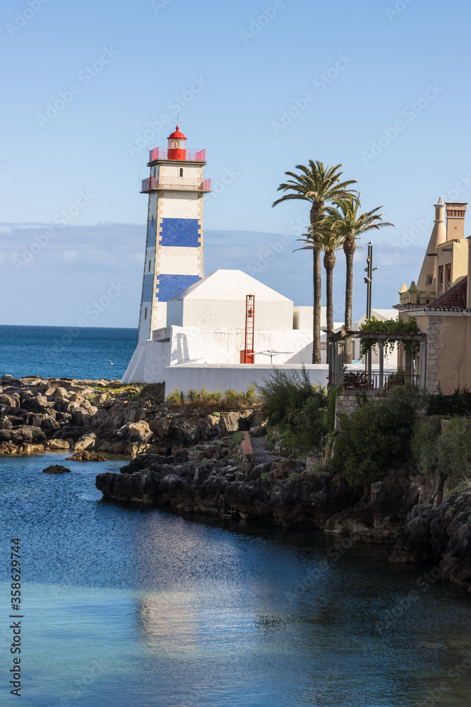 Vista do Farol de Santa Marta em Cascais Portugal