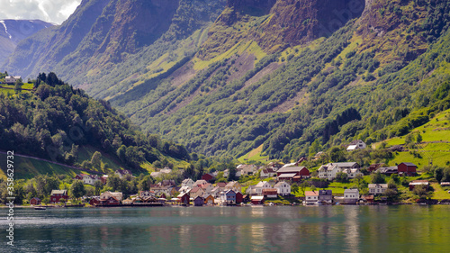 It's Houses on the Sognefjord, Norway