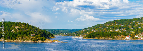 Fototapeta Naklejka Na Ścianę i Meble -  It's the Part of Oslofjord, an inlet in the south-east of Norway