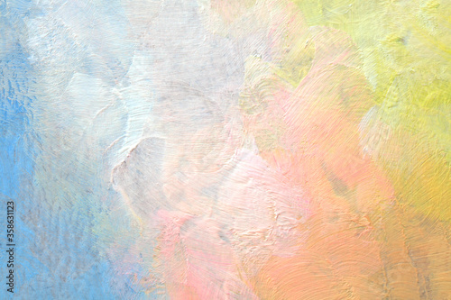 Art Abstract acrylic and watercolor painting. Pastel Color texture background. © Liliia