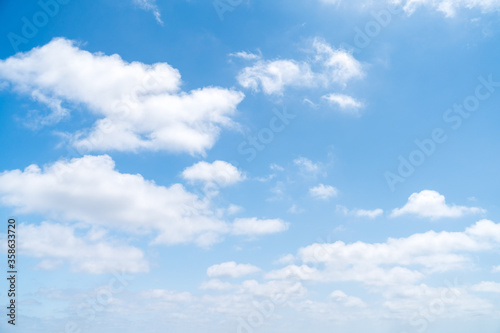 Wallpaper Mural blue sky with white clouds - perfect for sky replacement