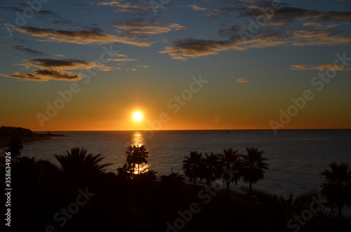 Sonnenuntergang am Meer  Nerja