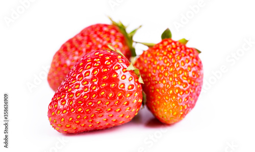 strawberries berry isolated on white background