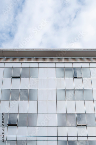 modern office building with blue sky