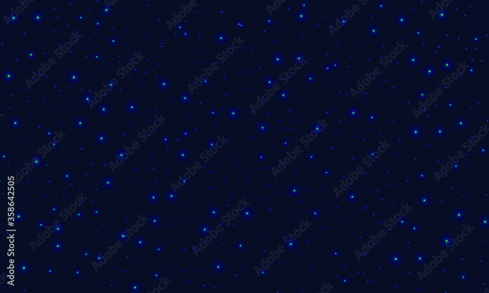 Background dark night sky with stars, outer space.Design for advertising, banner. Stock vector illustration. Background dark night sky with stars, outer space.Design for advertising, banner. Stock vector illustration.