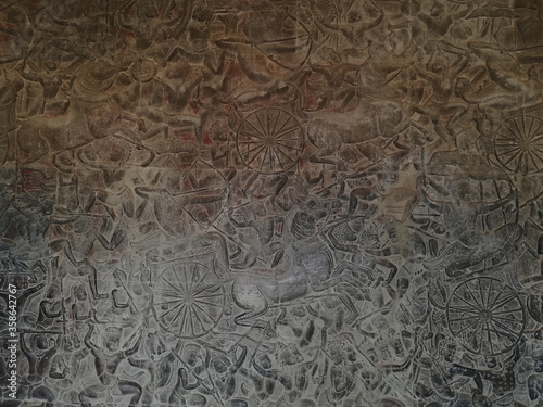 Angkor Wat sculptural relief in stone © Alex