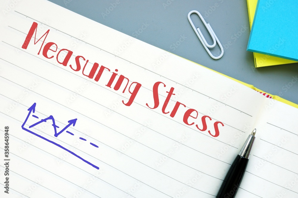 Obraz premium Conceptual photo about Measuring Stress with handwritten text.