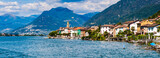 Brusino Arsizio, village over the Lake of Lugano, Switzerland
