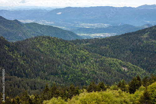 beautiful high mountain landscape Alps view