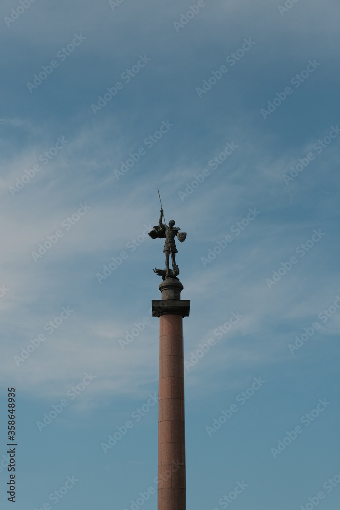 monument to  George the Victorious in moscow russia