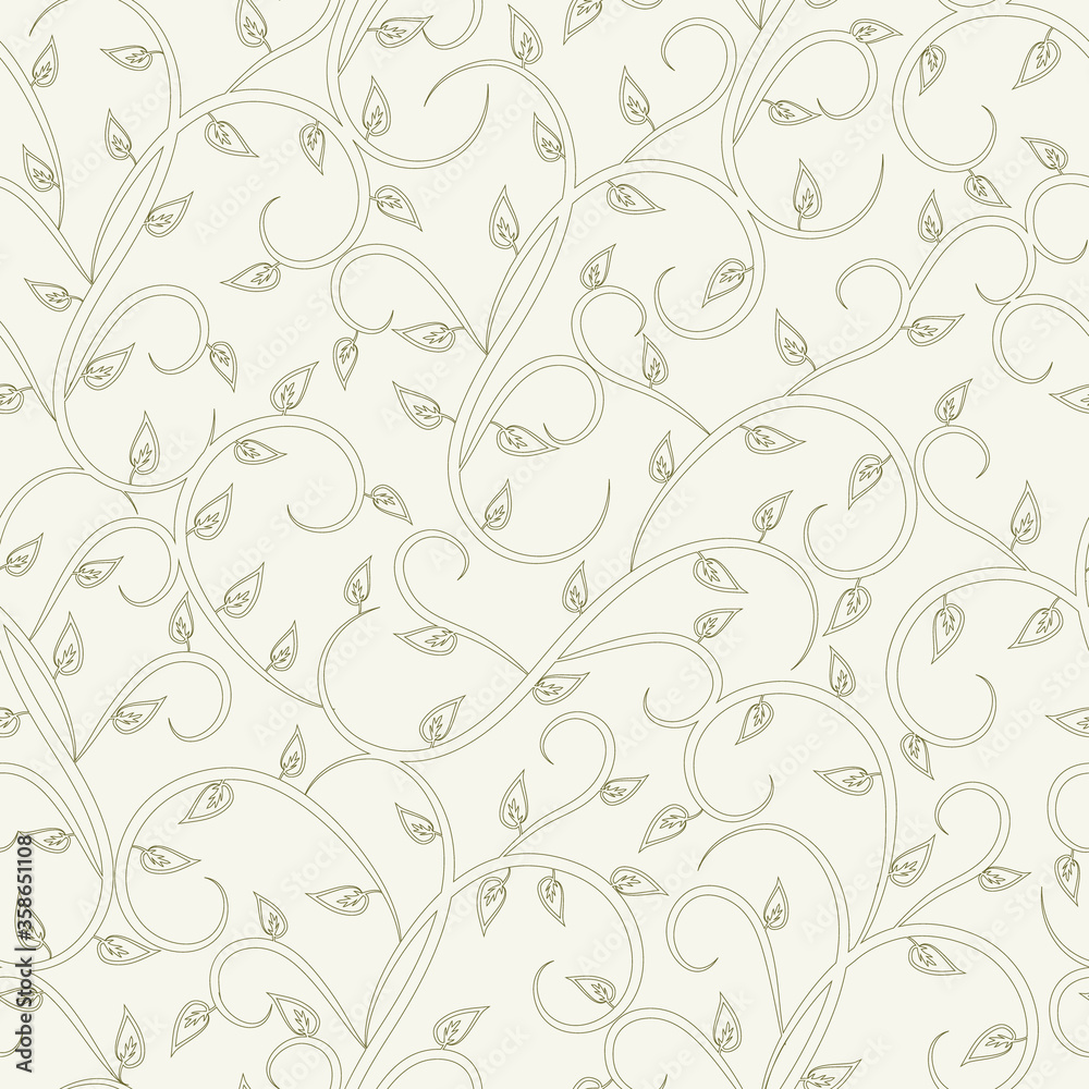 Seamless abstract pattern of liana twisted tendril. For textile or book covers, manufacturing, wallpapers, print, gift wrap. Seamless abstract pattern of liana twisted tendril. For textile or book covers, manufacturing, wallpapers, print, gift wrap.