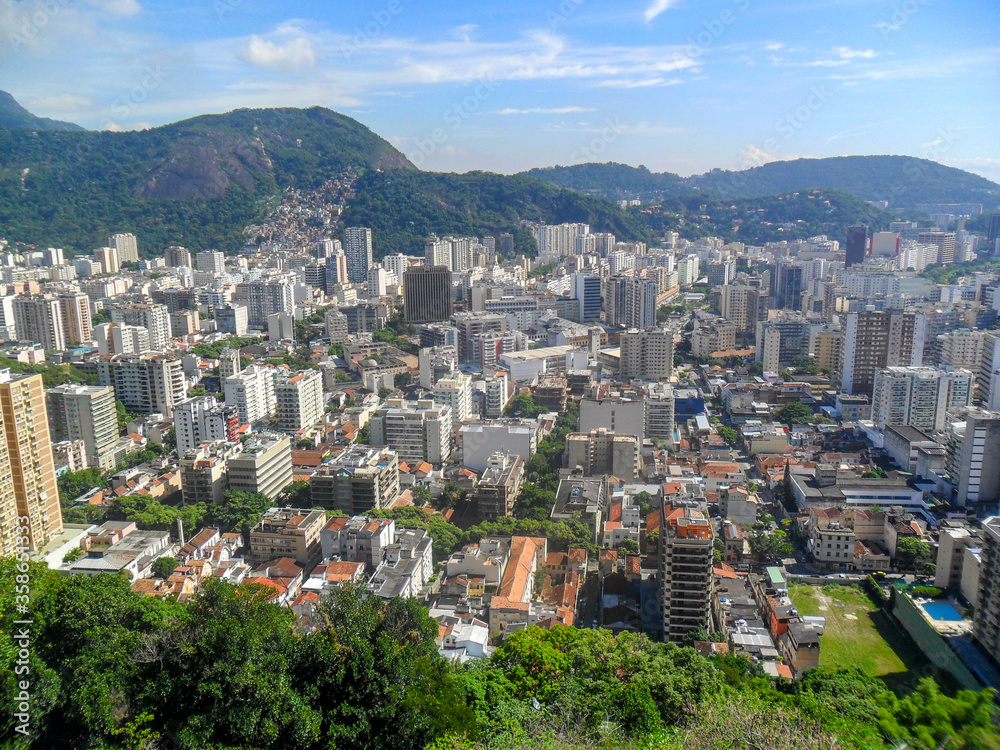 Botafogo neighborhood seen from the top of Saint John Hill ( Morro São João )