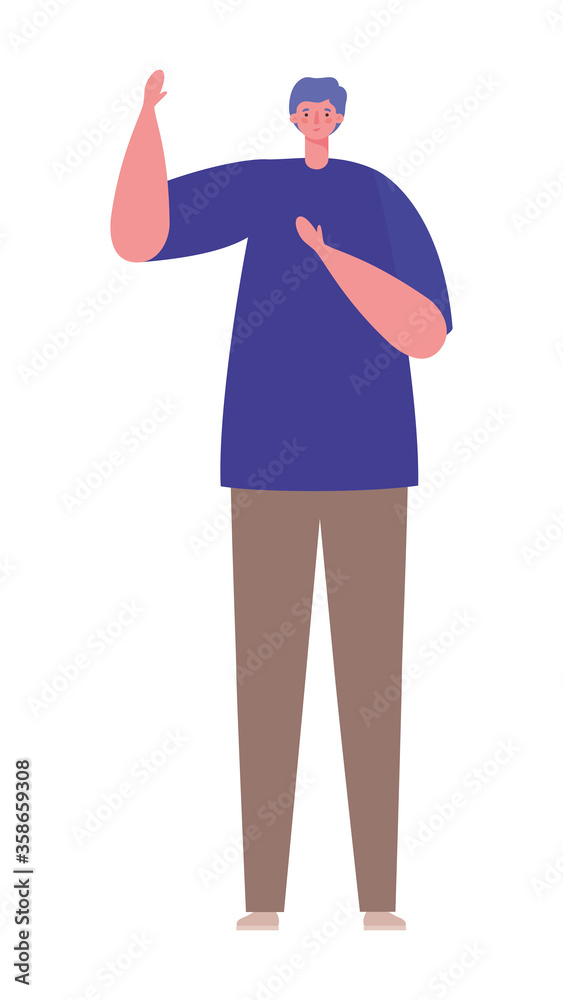 Avatar man cartoon design, Boy male person people human social media and portrait theme Vector illustration Avatar man cartoon design, Boy male person people human social media and portrait theme Vector illustration