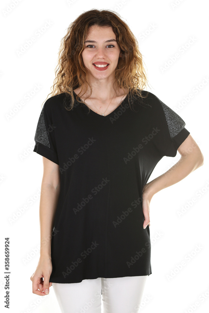 portrait of a young girl in the studio portrait of a young girl in the studio