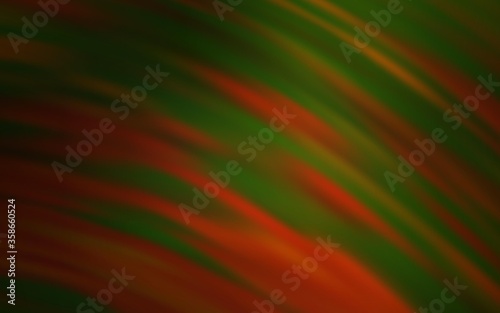 Dark Orange vector backdrop with wry lines. Colorful illustration in abstract style with gradient. A completely new design for your business.