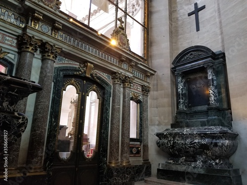 The interior of the Dôme des Invalides (originally Chapelle royale des Invalides) with a tomb of General Duroc, Paris © Walter_D