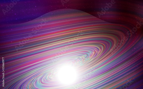 Dark Purple vector background with astronomical stars. Shining colored illustration with bright astronomical stars. Template for cosmic backgrounds.