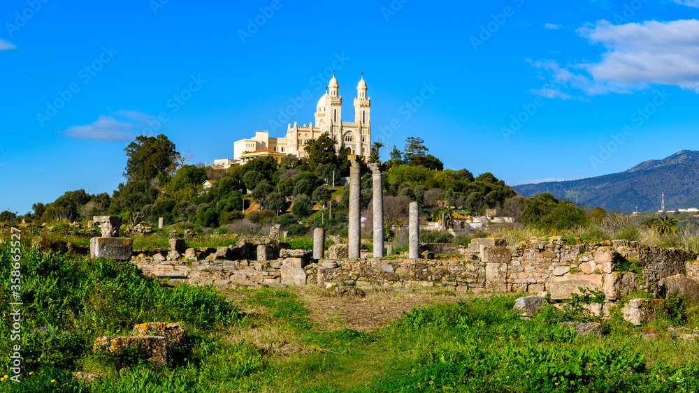 Ruins of Hippo Regius, a Phoenician, Berber and Roman city, Annaba Province, Algeria.