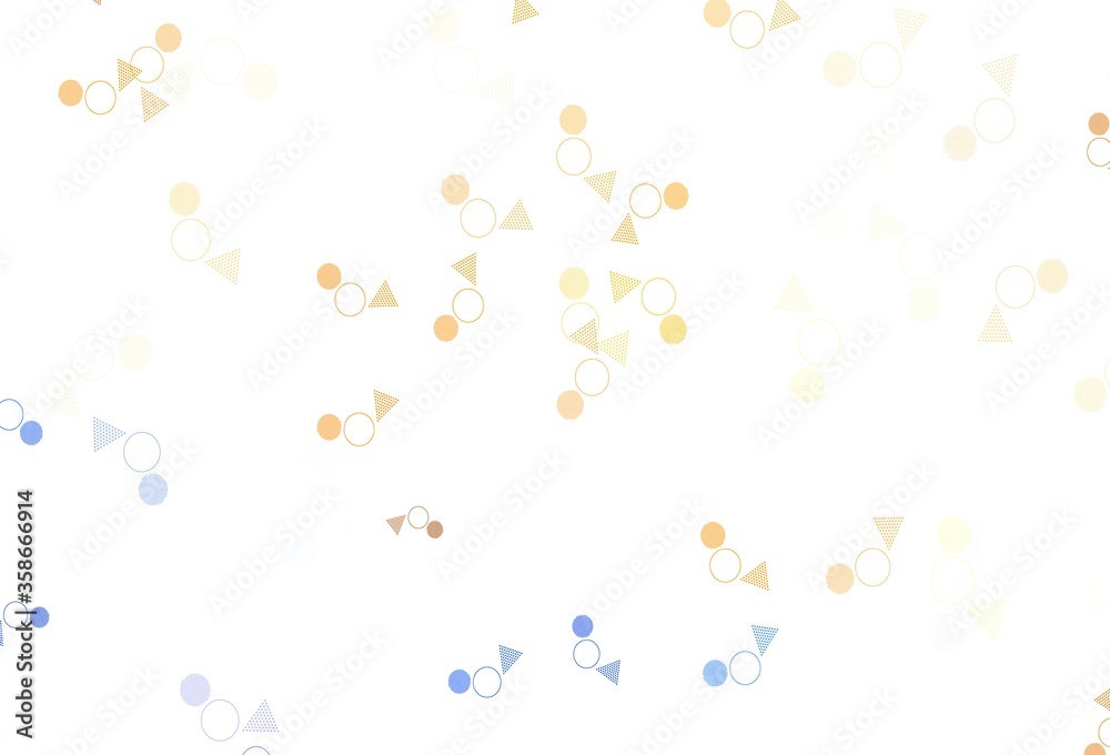 Light Orange vector background with polygonal style with circles. Light Orange vector background with polygonal style with circles.