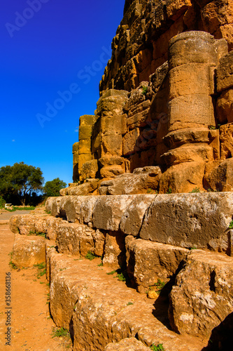 The Royal Mausoleum of Mauretania, the tomb of the Berber King Juba II and Queen Cleopatra Selene II, Tipaza Province, Algeria. photo