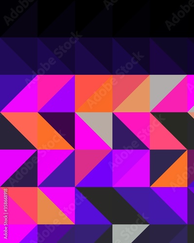 magenta pink neon trippy psychedelic geometric shapes abstract background