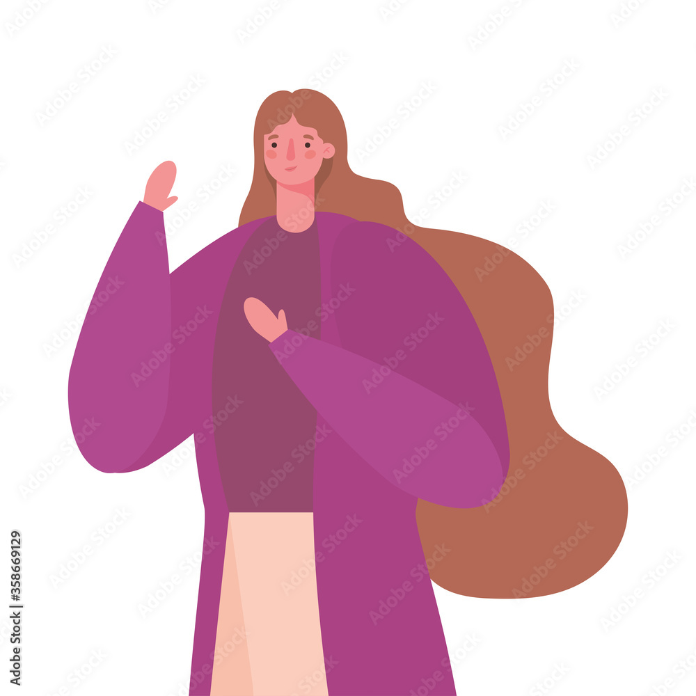 Avatar woman cartoon design, Girl female person people human and social media theme Vector illustration Avatar woman cartoon design, Girl female person people human and social media theme Vector illustration