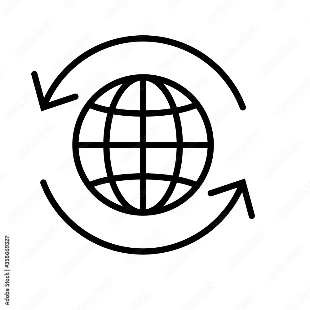 internet globe icon vector design template