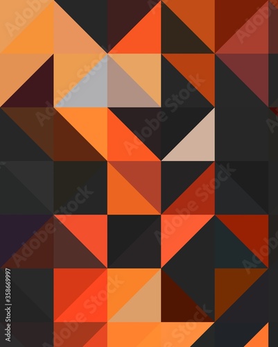 fire red orange black geometric shapes abstract background