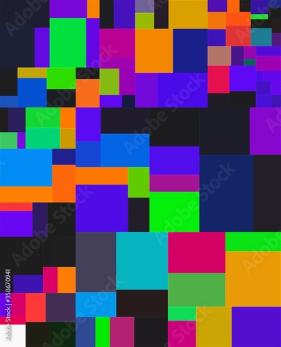 trippy psychedelic colorful neon geometric shapes abstract background