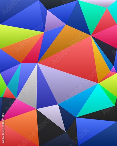 trippy psychedelic colorful neon geometric shapes abstract background