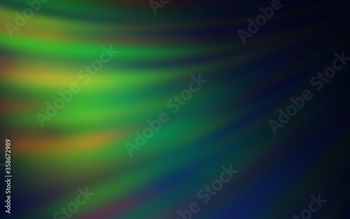 Dark Multicolor vector blurred background. Glitter abstract illustration with gradient design. Smart design for your work.