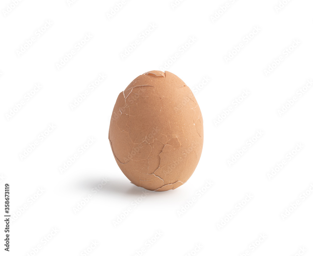 Broken egg isolated on the white background Broken egg isolated on the white background
