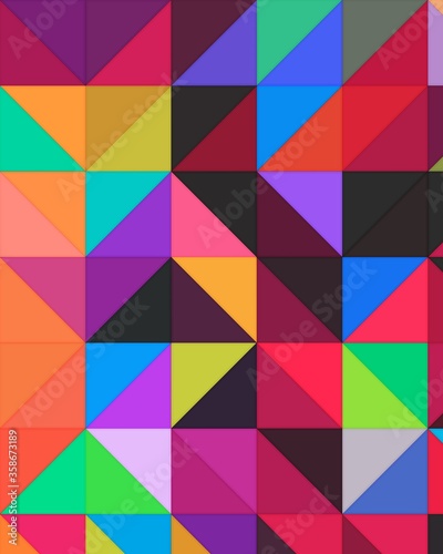 trippy psychedelic colorful neon geometric shapes abstract background