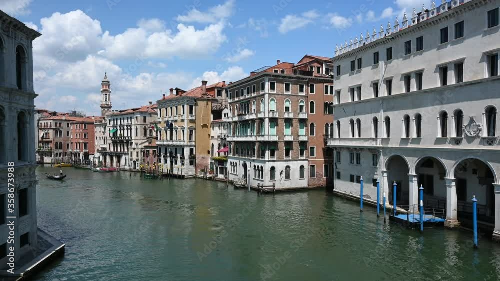Venice, Italy - Historic buildings between the canals of the lagoon city Venice, Italy - Historic buildings between the canals of the lagoon city
