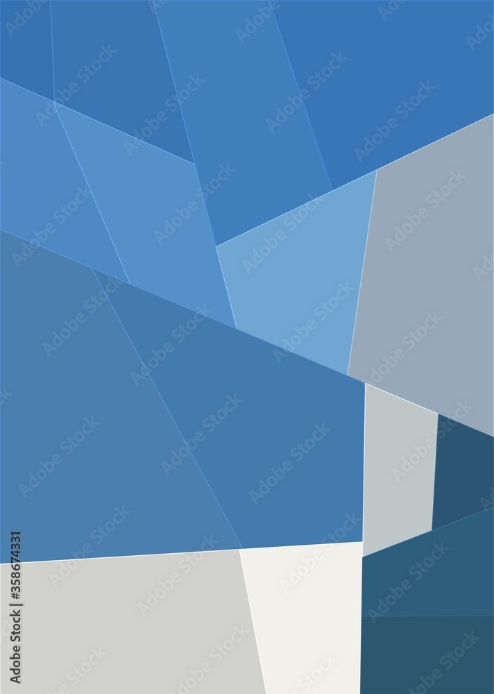 Obraz premium blue white colorful geometric shapes abstract background