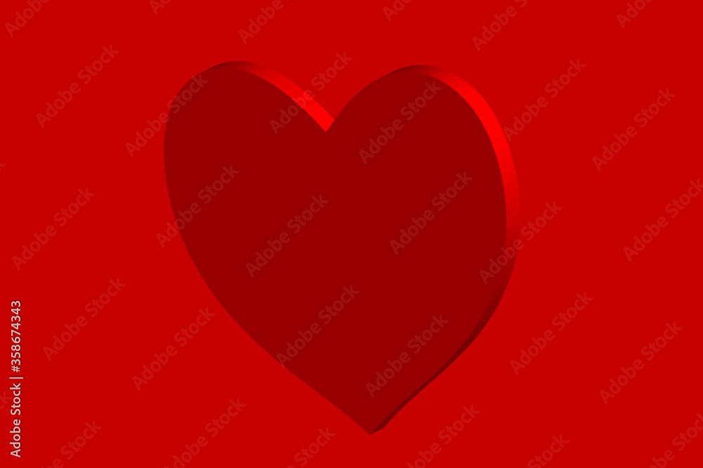 3d red heart graphic illustration trendy graphic background. 3d red heart graphic illustration trendy graphic background.