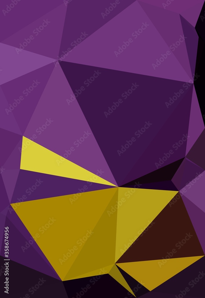 Obraz premium purple yellow colorful geometric shapes abstract background