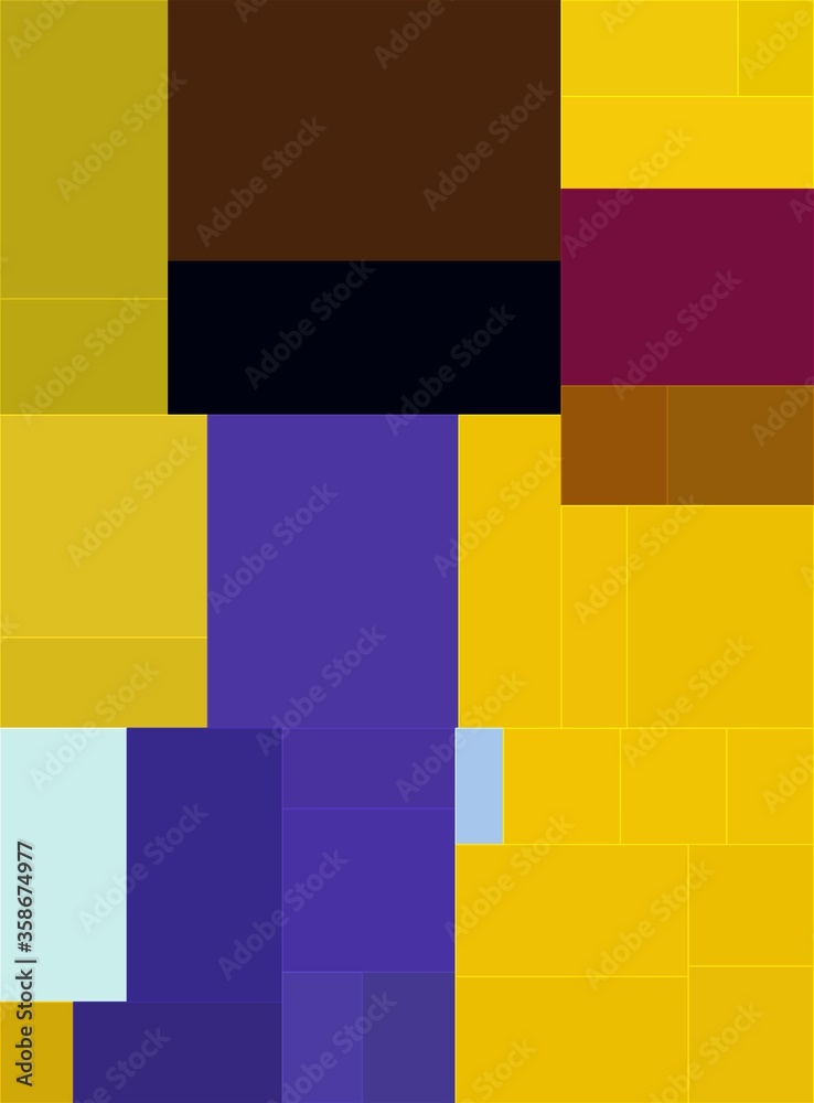 purple yellow colorful geometric shapes abstract background