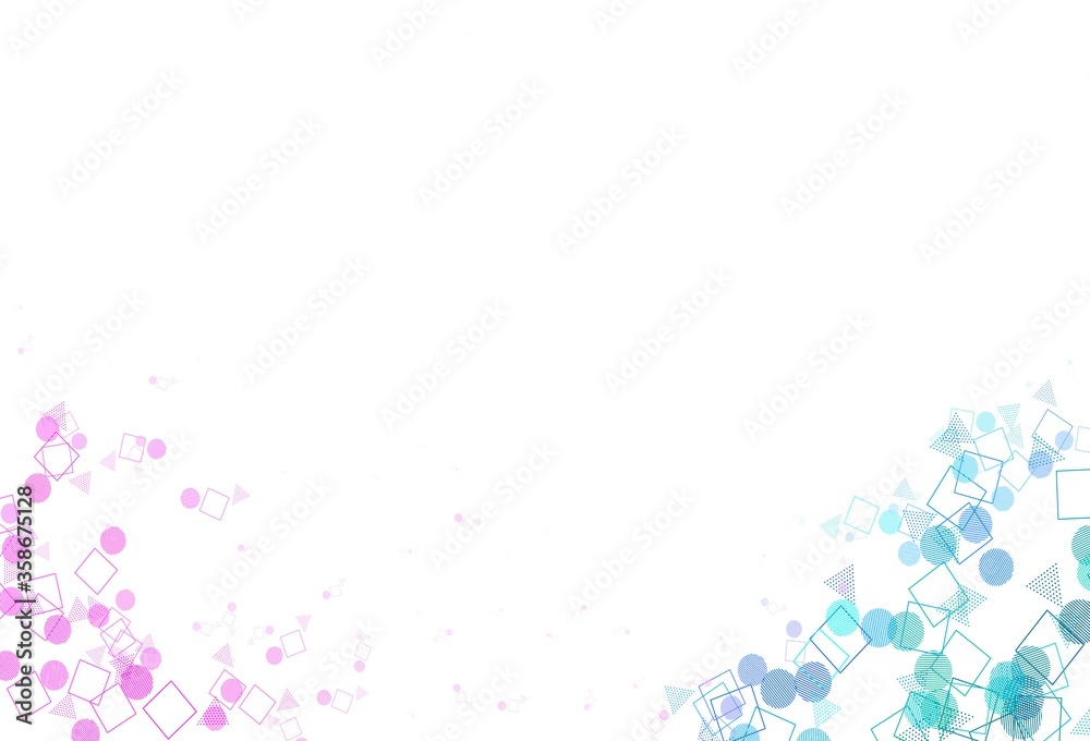 Light Purple, Pink vector layout with circles, lines, rectangles. Light Purple, Pink vector layout with circles, lines, rectangles.