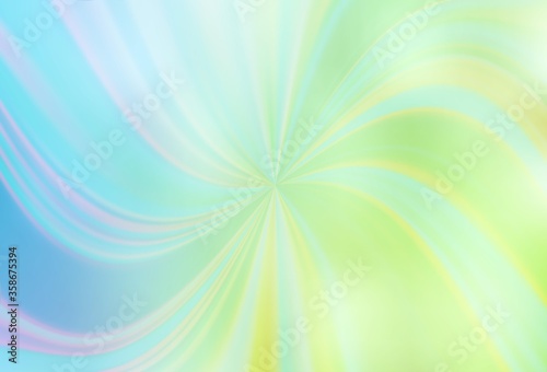 Light Blue, Green vector blurred and colored pattern. A completely new colored illustration in blur style. New style design for your brand book.